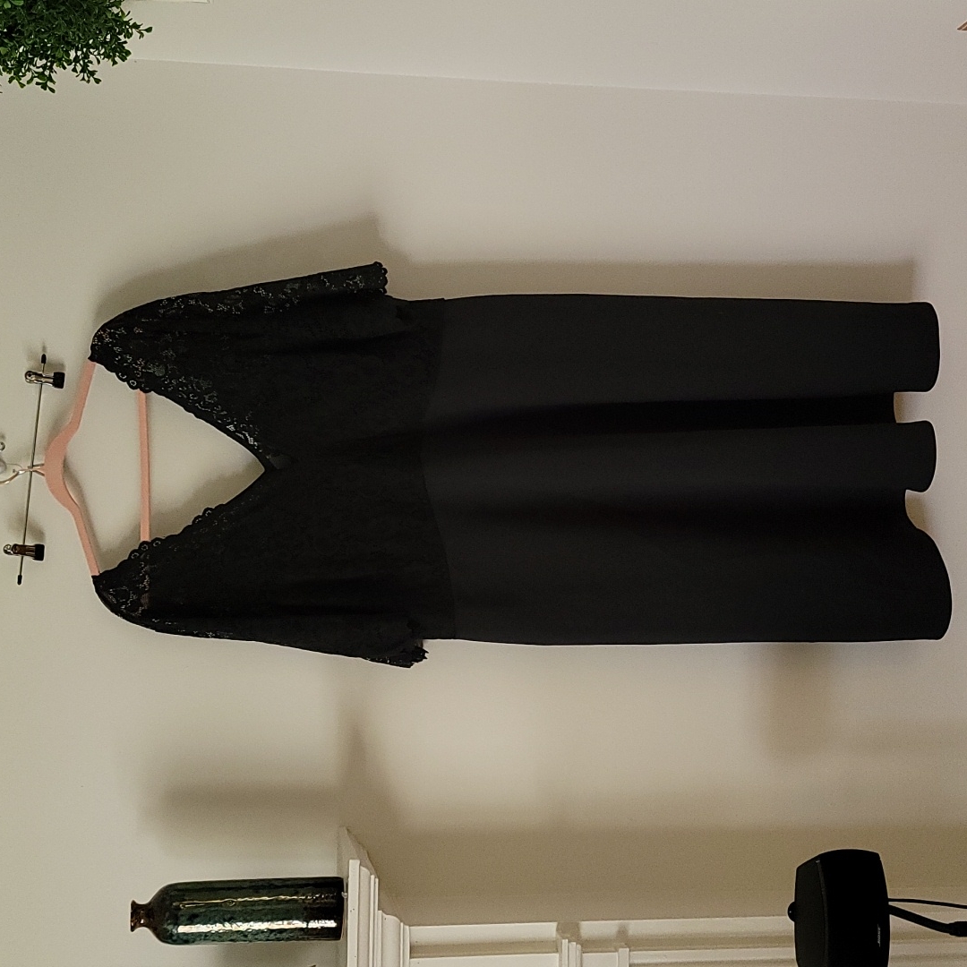 Asos Black Fit And Flare Dress 24